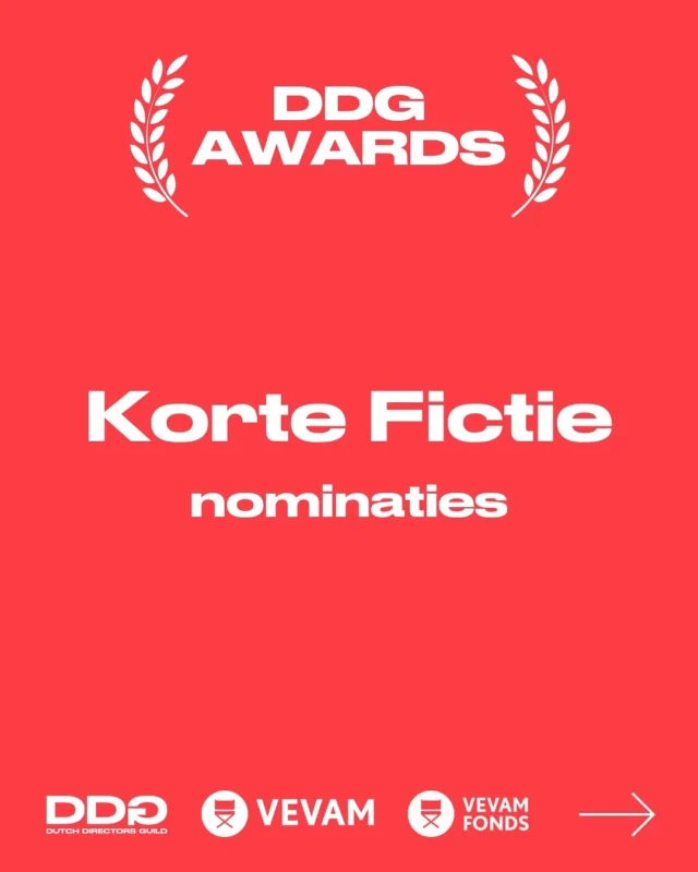 ➡️ Wie moet er winnen in de categorie Korte Fictie?

Deze regisseurs maakten indruk op hun vakgenoten 👇

⭐️ Korte Fictie
• Beyond Silence – Marnie Blok (📷 Maarten Treurniet)
• NL Alert – Loïs Dols de Jong (📷 Daphne Lucker)
• Trauma Porn Club – Michael Middelkoop (📷 Nina de Vriendt)

💸 De winnaar van elke categorie maakt ook nog eens kans op de DDG Grand Prix t.w.v. €5.000,- aangeboden door @stichting_vevam fonds!

Hopelijk tot de 25e!

#regisseurs #makers #filmmakers #directors #ddg #podcastmaker #animatie #film #tv #radio #tvshows #digitalstorytelling #commercials #documentary #podcast #shortfilm #kortefilm #reclames #animation #animator #podcasting #documentaire #directorsguild #vevam #ddgawards
